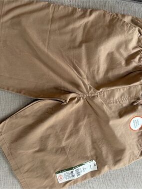 Kids Khaki Flat Front Shorts - Classic Tan